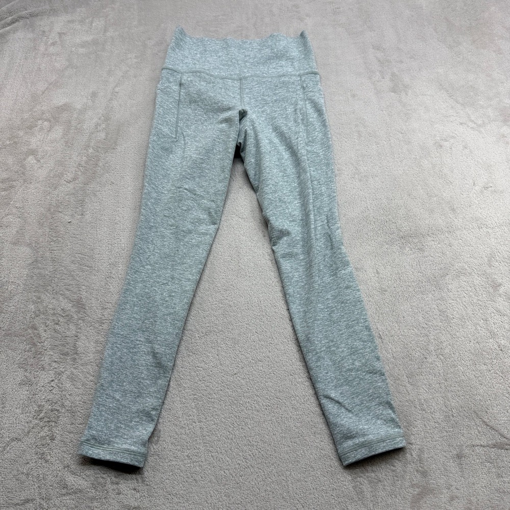 Athleta Salutation Stash Pocket II Softluxe Tight Women XS Grey Leggings Pilates - Picture 1 of 11